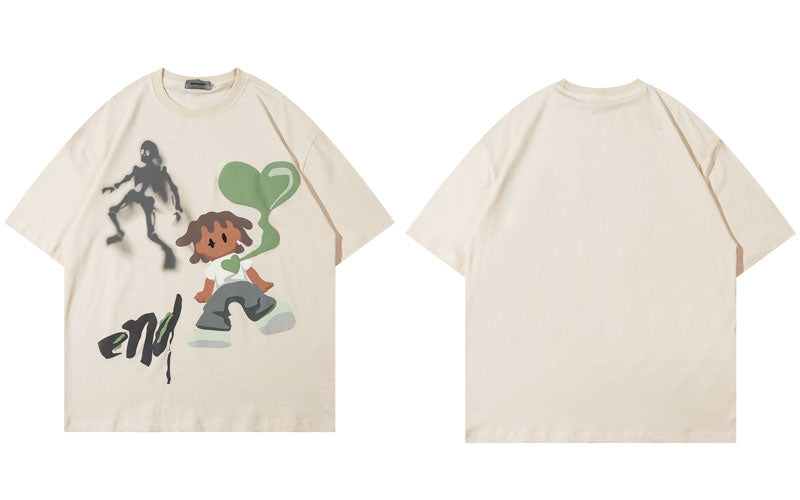 Ghost & The Boy With Heart Graphic T-Shirt