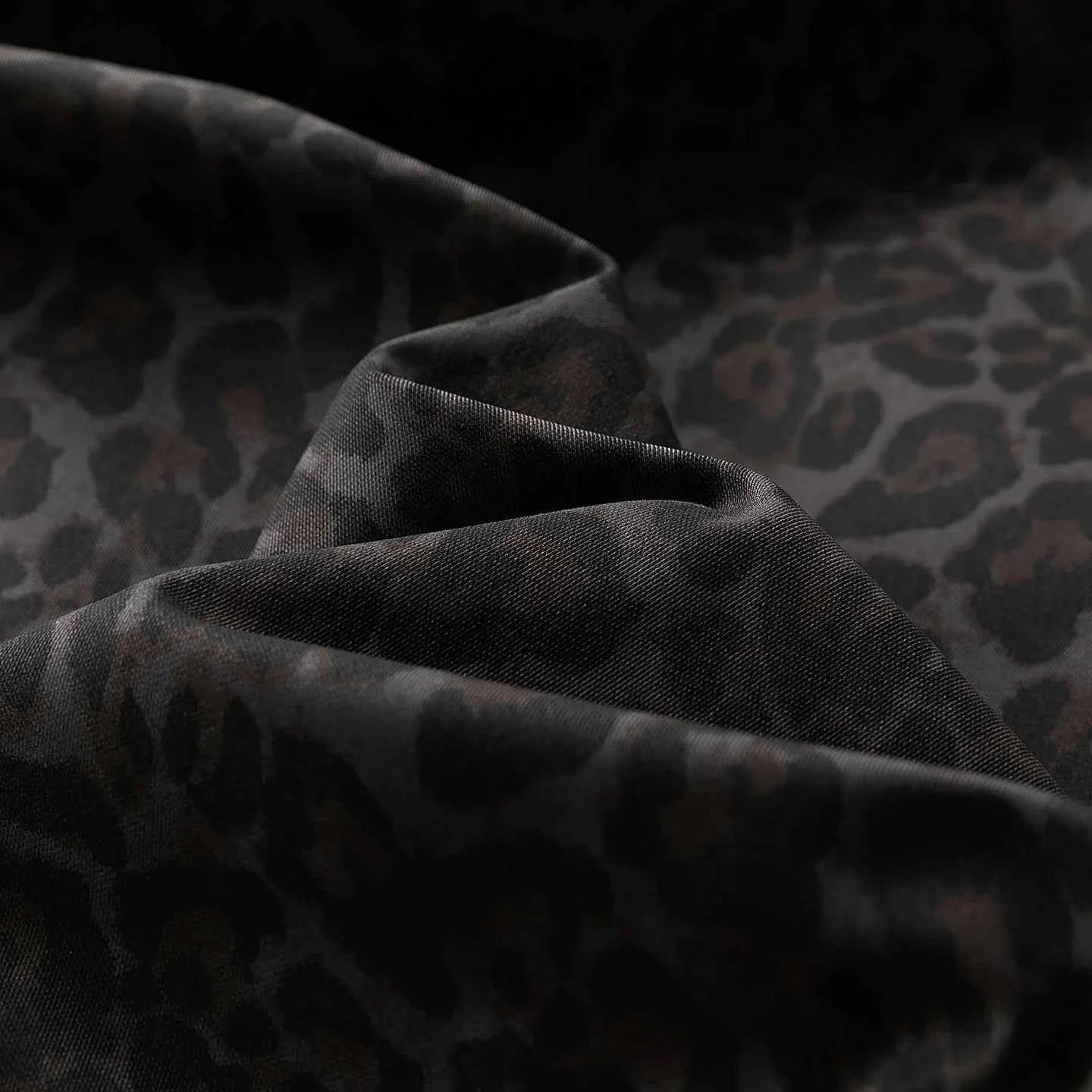 Thick Warm Leopard Print Fleece Fur Collar Jacket