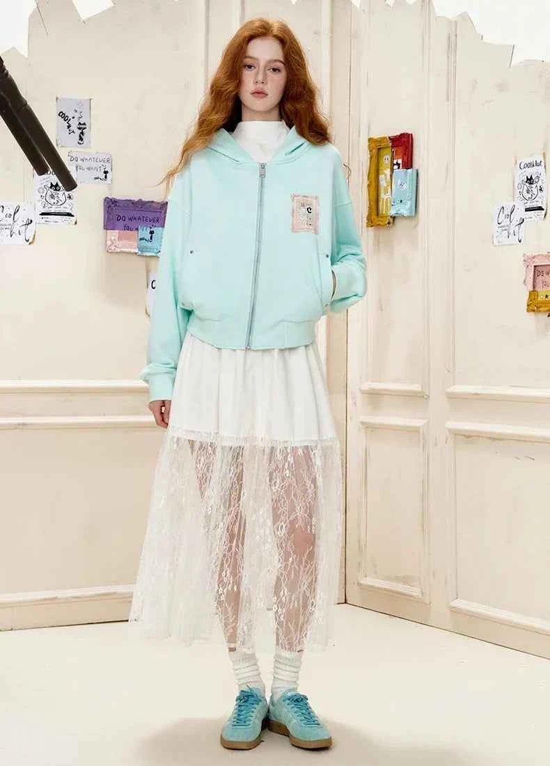 Elevated American Style Hooded Printed Sweatshirt