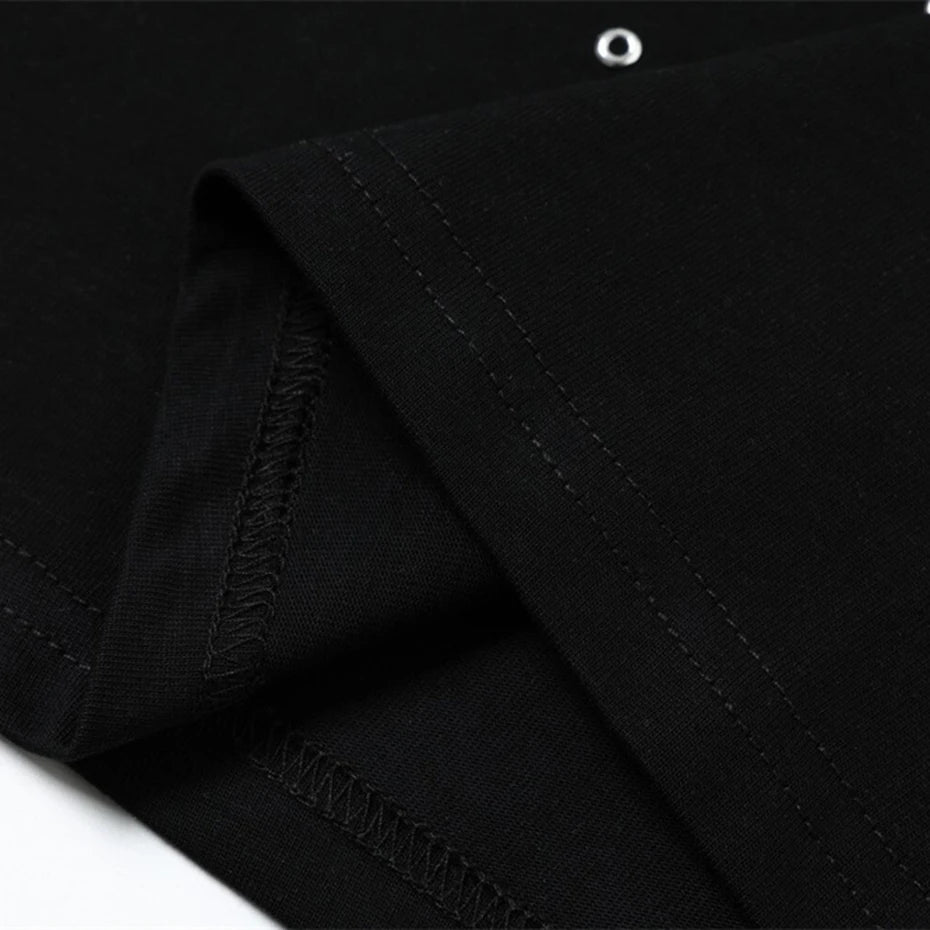 Streetwear Metal Graphic Oversized T-Shirts