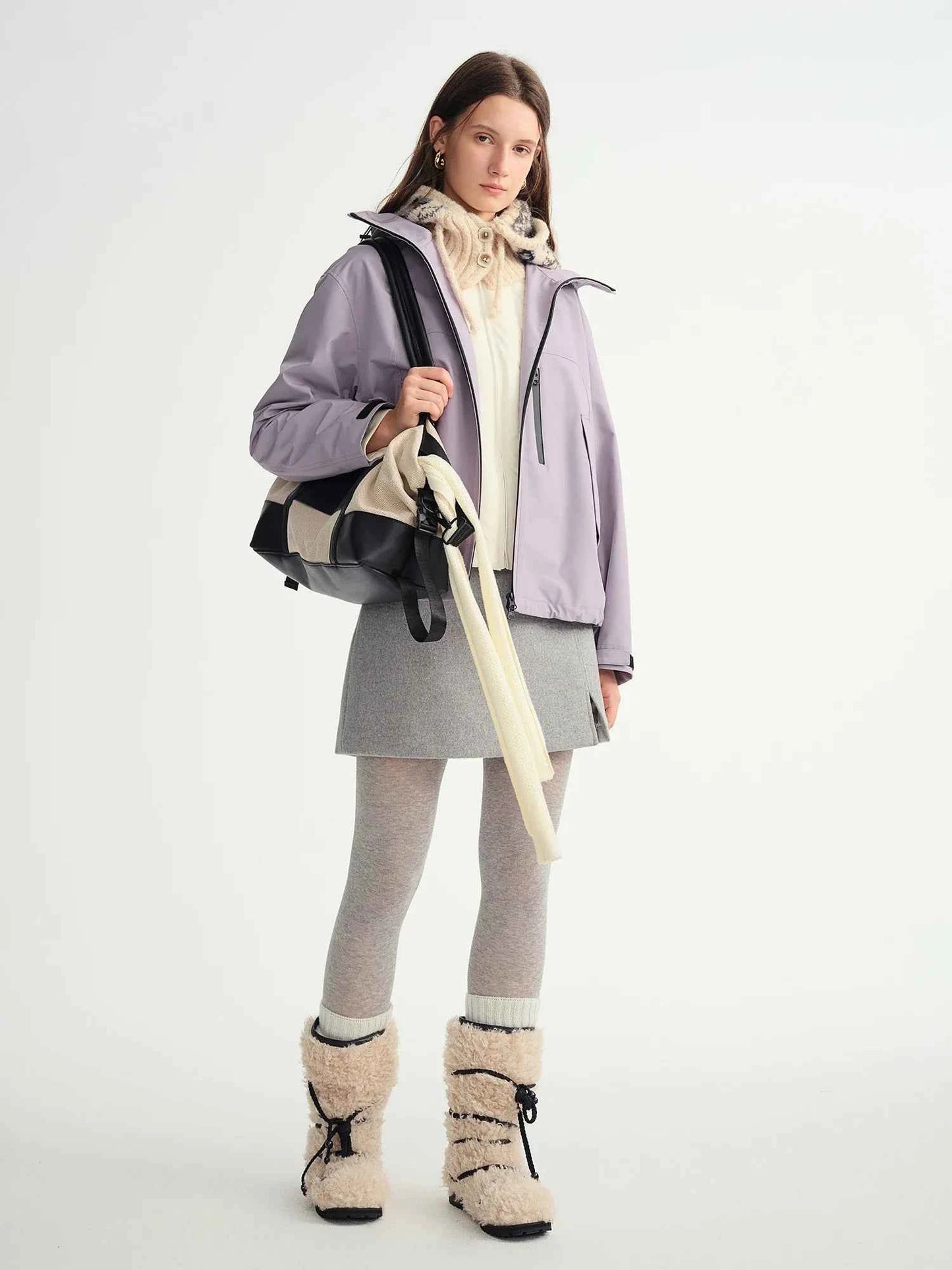 Womens Fashionable Plus Size Outdoor Windproof Jacket