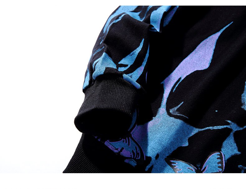 Butterfly Fire Flame Sweatshirt
