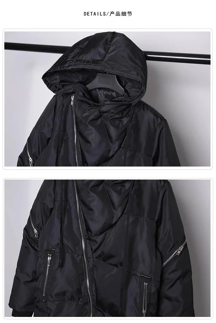 Long Zipper Style Padded Jacket
