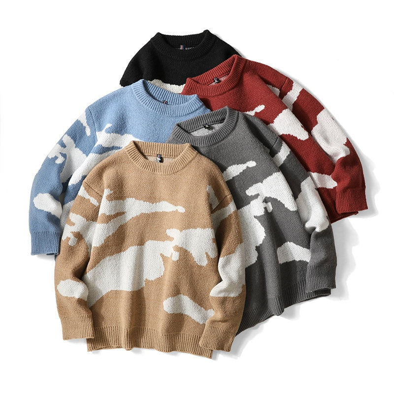 Honeycomb Knitwear Sweater