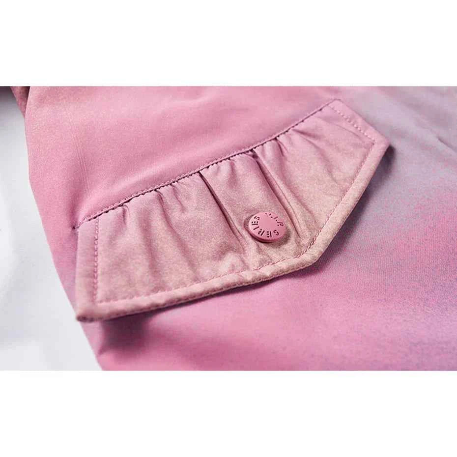 Y2K Insulated Pink Hip Hop Bomber Jacket