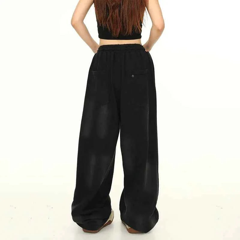 Streetwear Cool High Waist Graffiti Letter Sweatpants