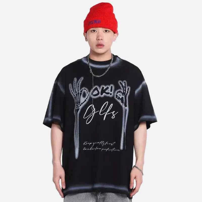 Graphic Punk Gothic Short Sleeve T-Shirt