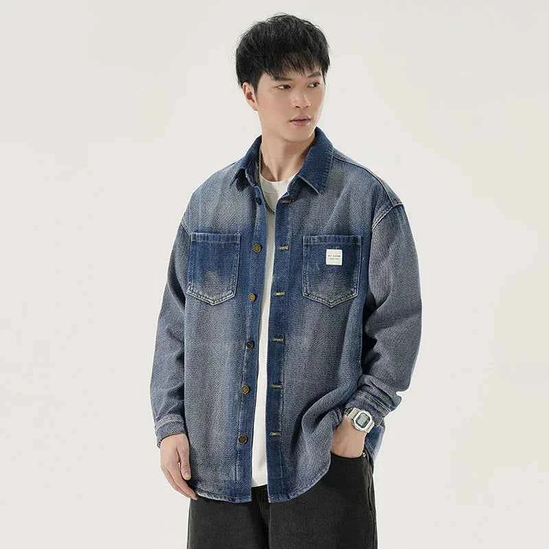 Heavy Stone Workwear Wash Denim Jacket