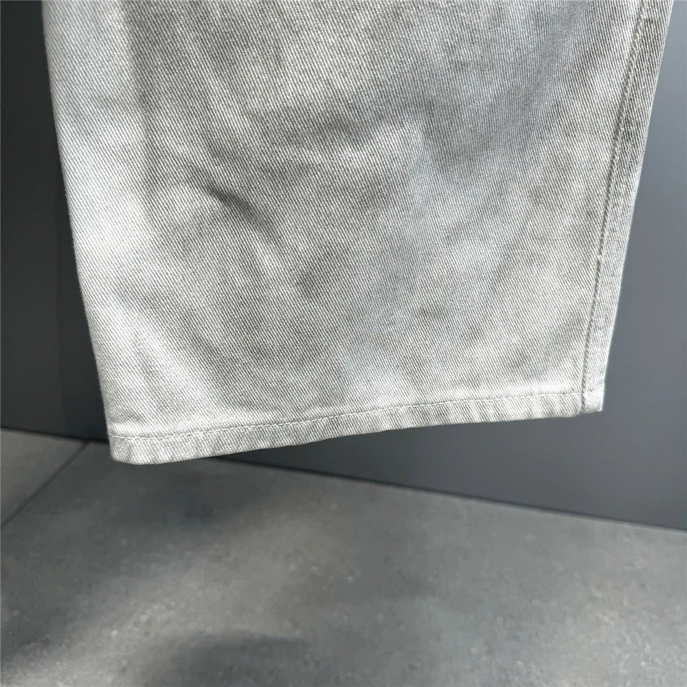 Distressed Dirty White Baggy Pants