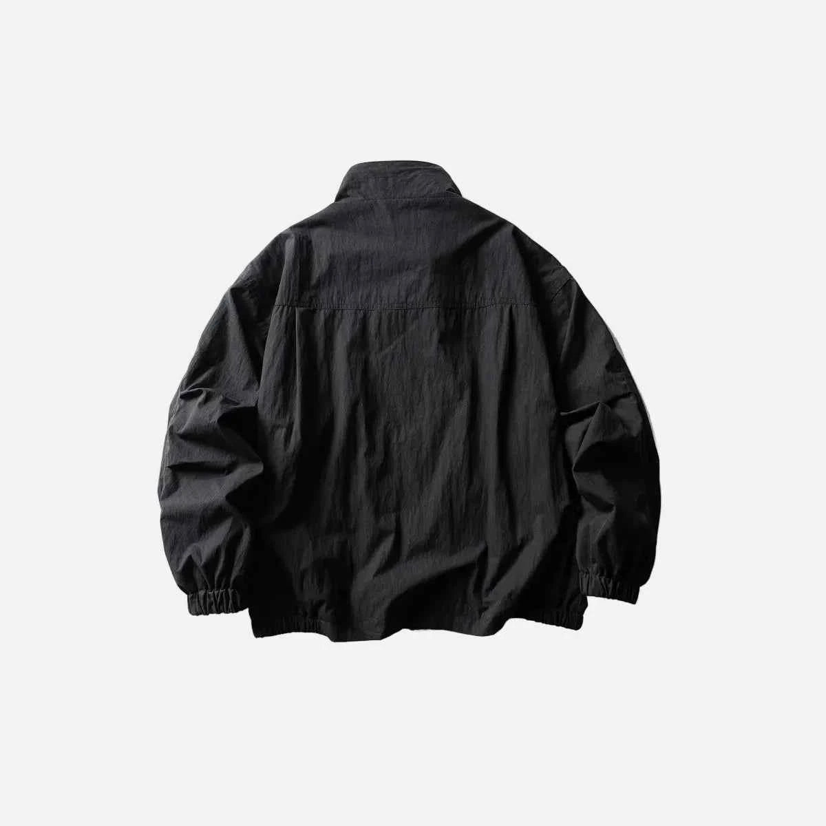 Lightweight Stand Collar Cargo Bomber Jacket