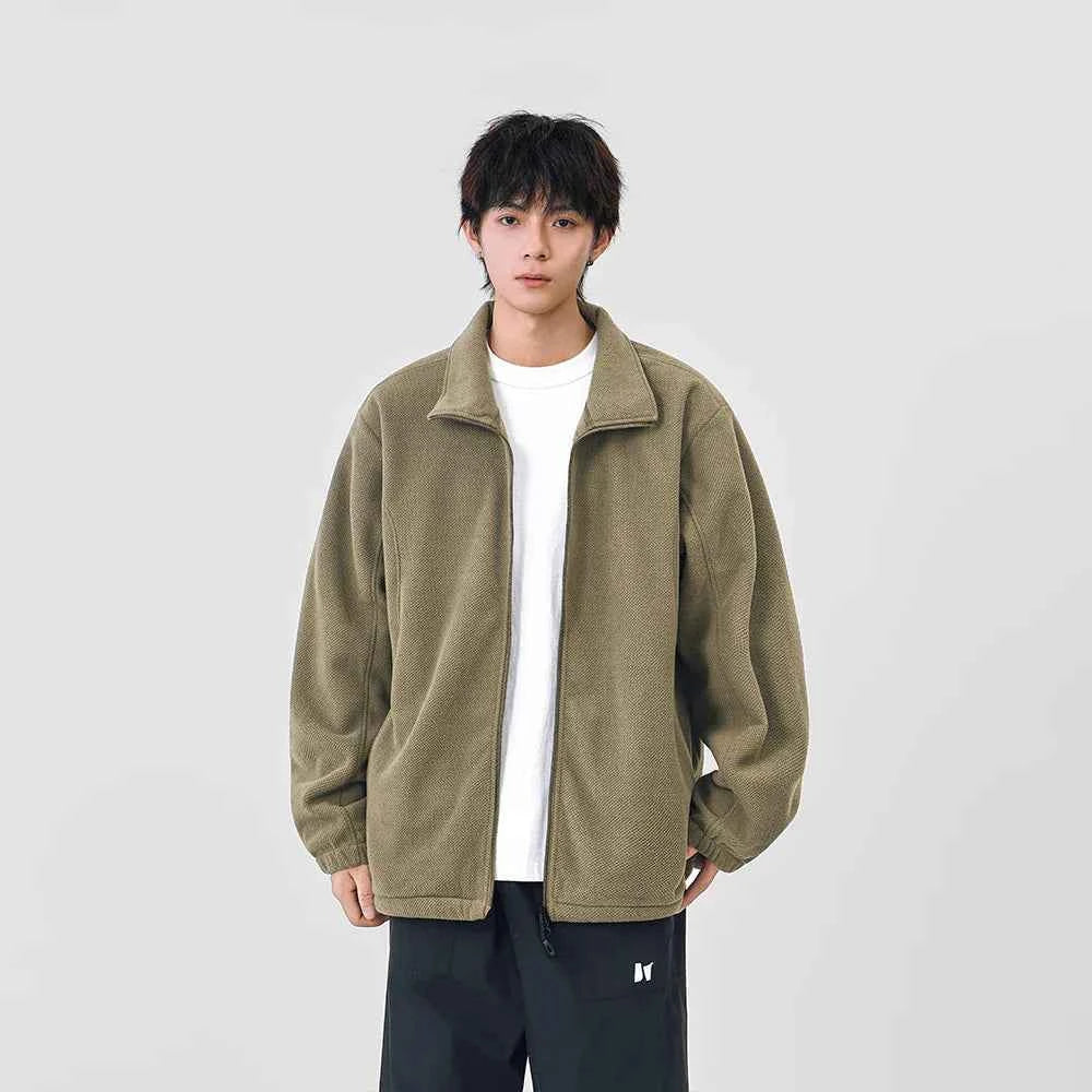 Warm Comfortable Casual Full Zip Fleece Jacket