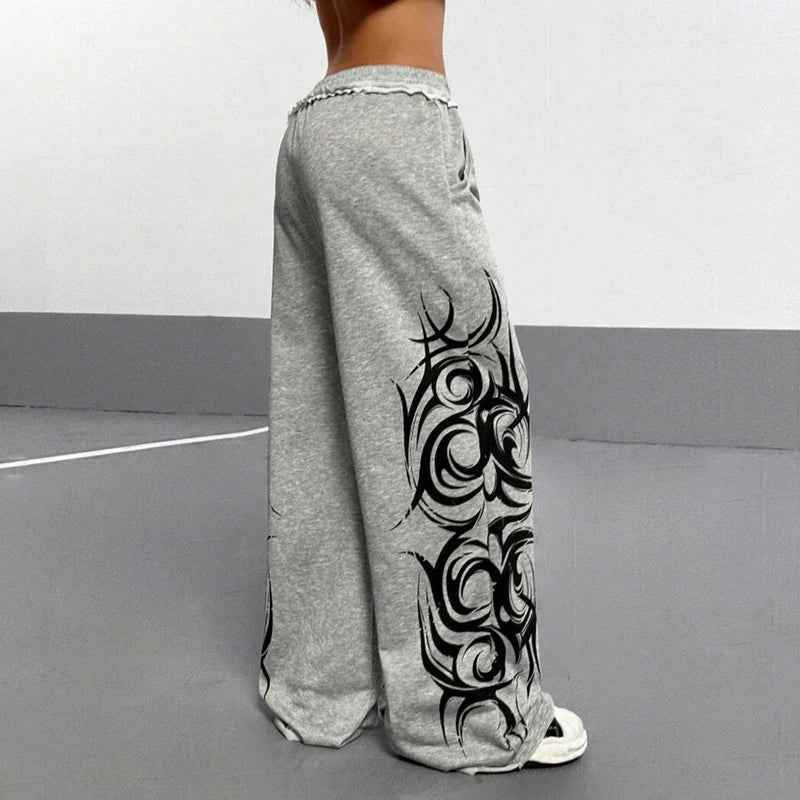 Trendy High Waist Loose Sports Sweatpants