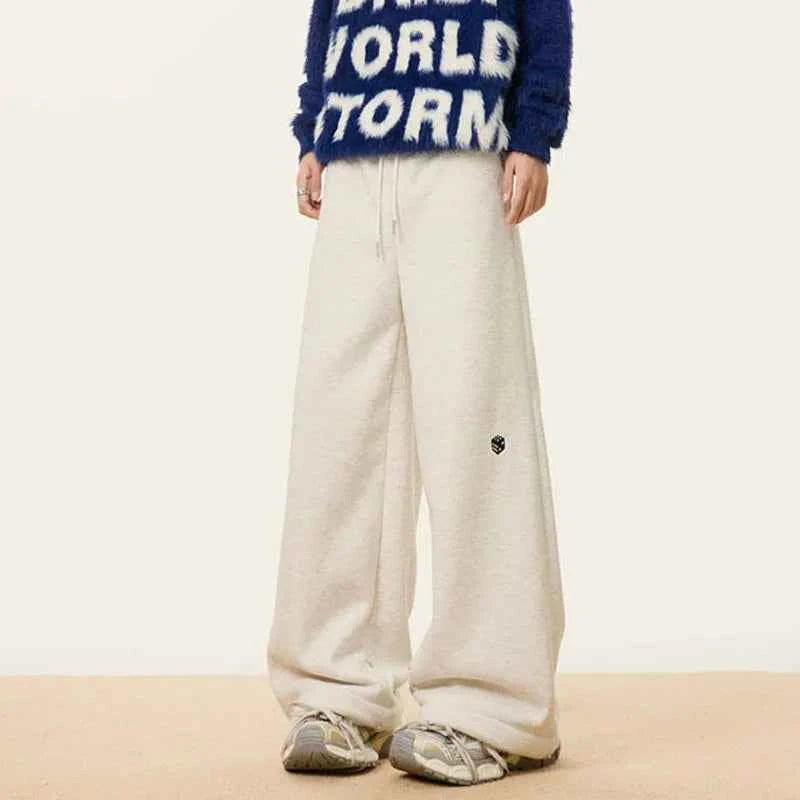 Original Thickened Warm Embroidered Sweatpants