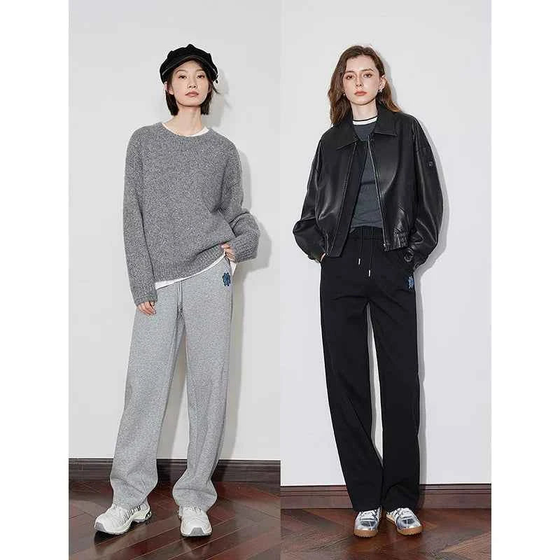 New Denim Flower Autumn Sweatpants