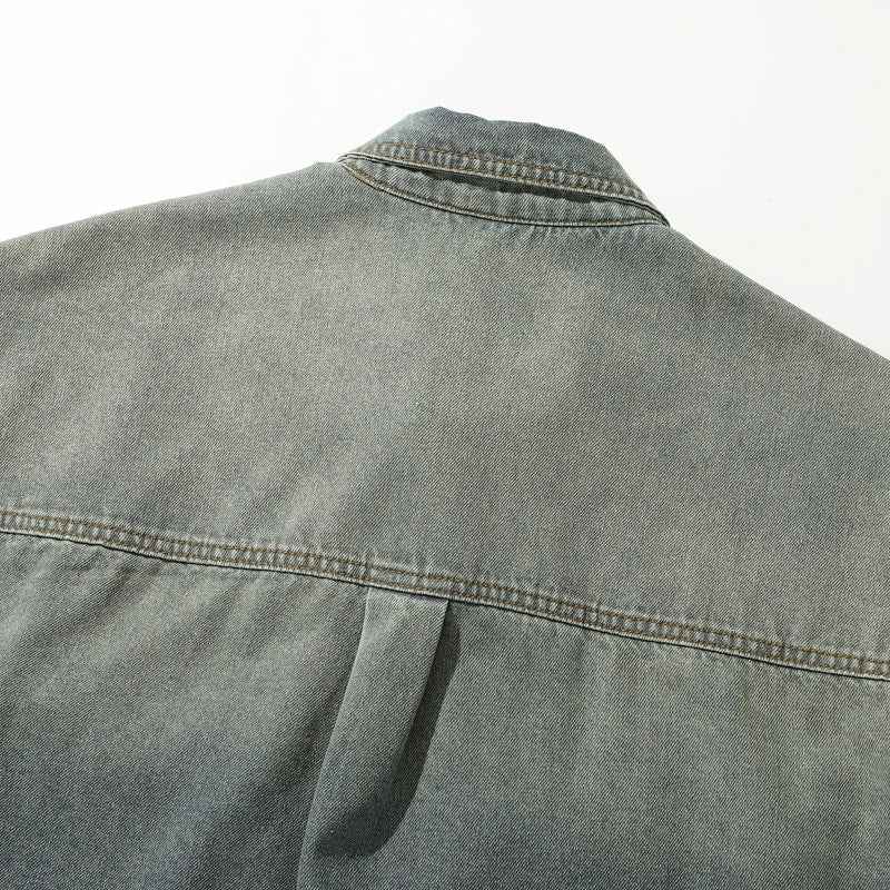 Snowflakes Heavyweight Denim Cargo Jacket