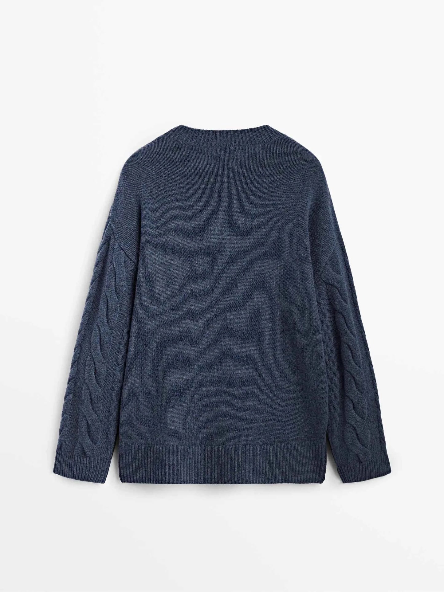 Women Classic Blue Ethereal Striped Sweater