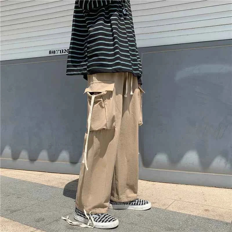 Versatile Streetwear Wide Leg Cargo Pants