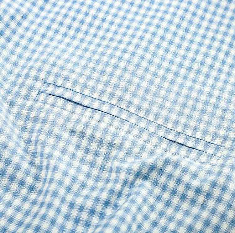 Premium Plaid Lapel Summer Short Sleeve Shirt