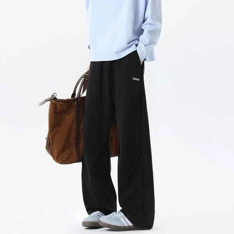 Vintage Straight Leg Pleated Sweatpants