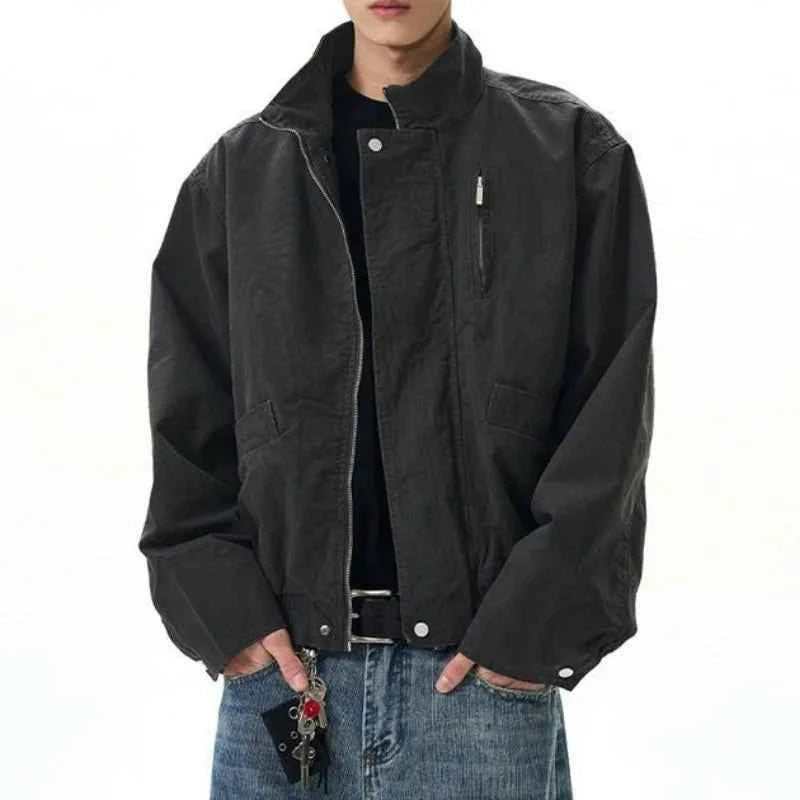 Casual Retro Tough Guy Workwear Jacket