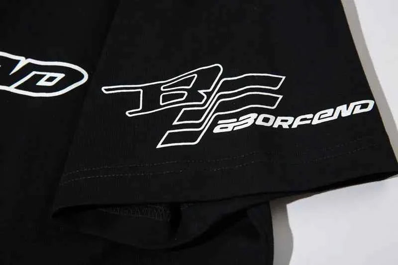 Cozy Oversized Racing Style Graphic Cotton T-Shirt