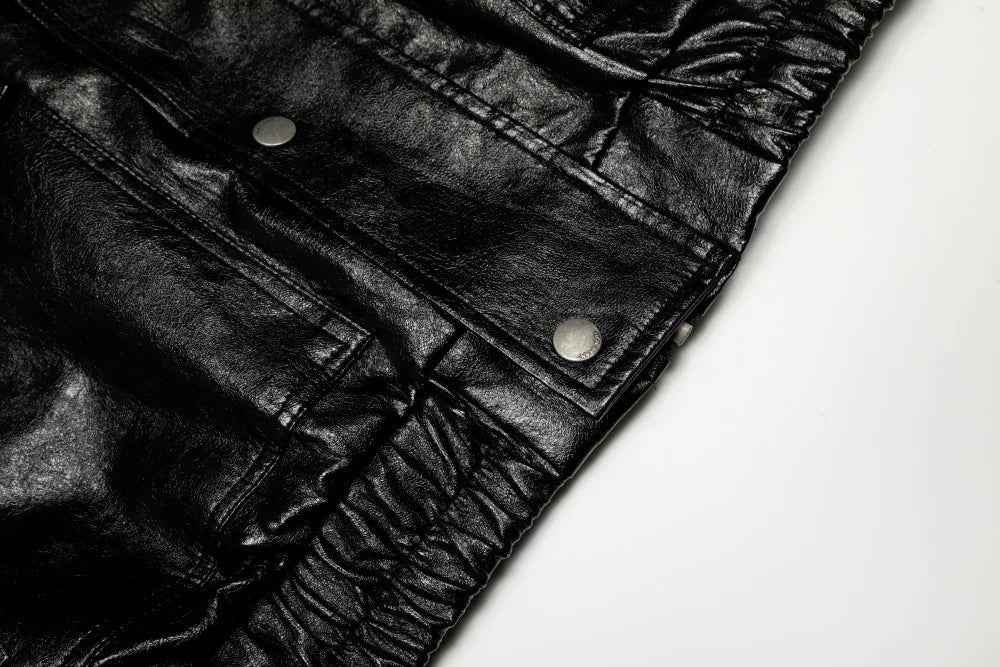 Durable Casual Motorcycle PU Leather Jacket