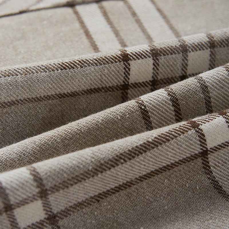 Vintage Plaid Oversized Long Sleeve Shirt