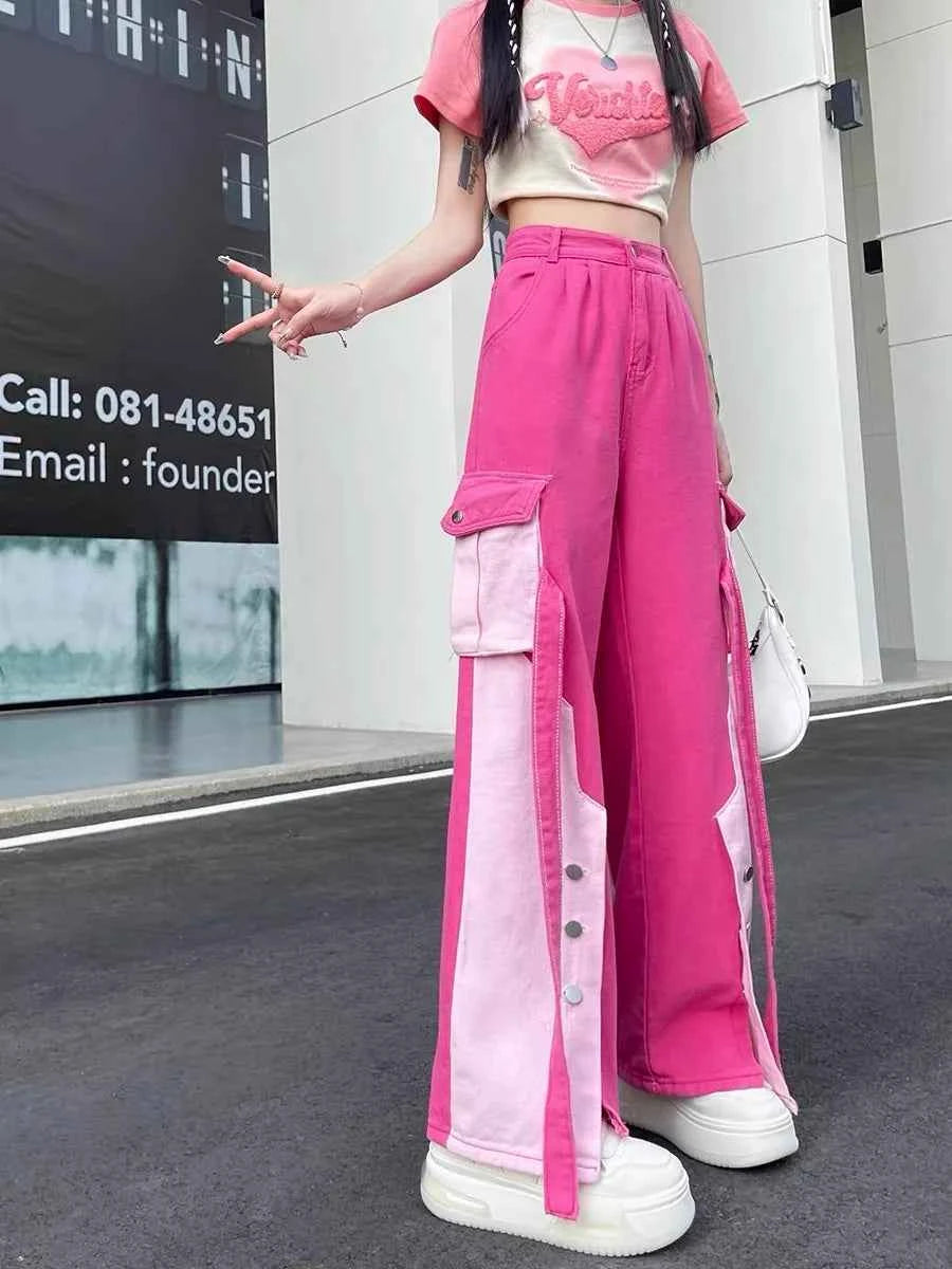 Barbie Patchwork Cargo Pants