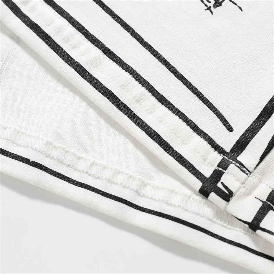 Streetwear Versatile Graffiti Print Hip-Hop T-Shirt