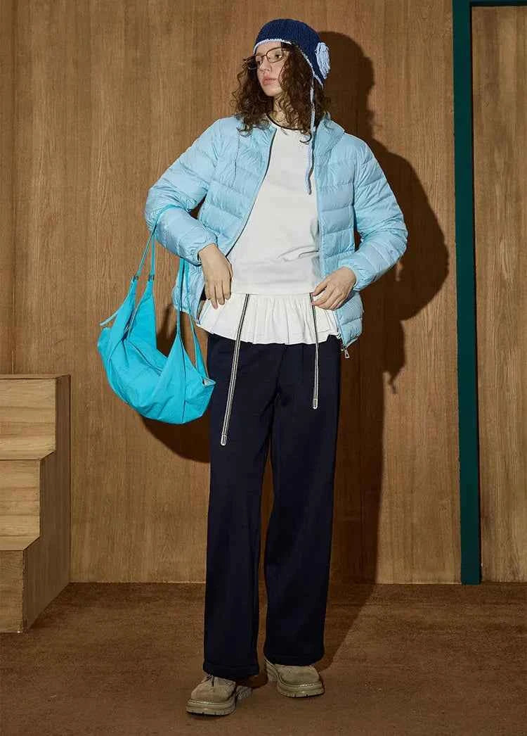 Ultra Warm Reversible Down Hooded Puffer Jacket