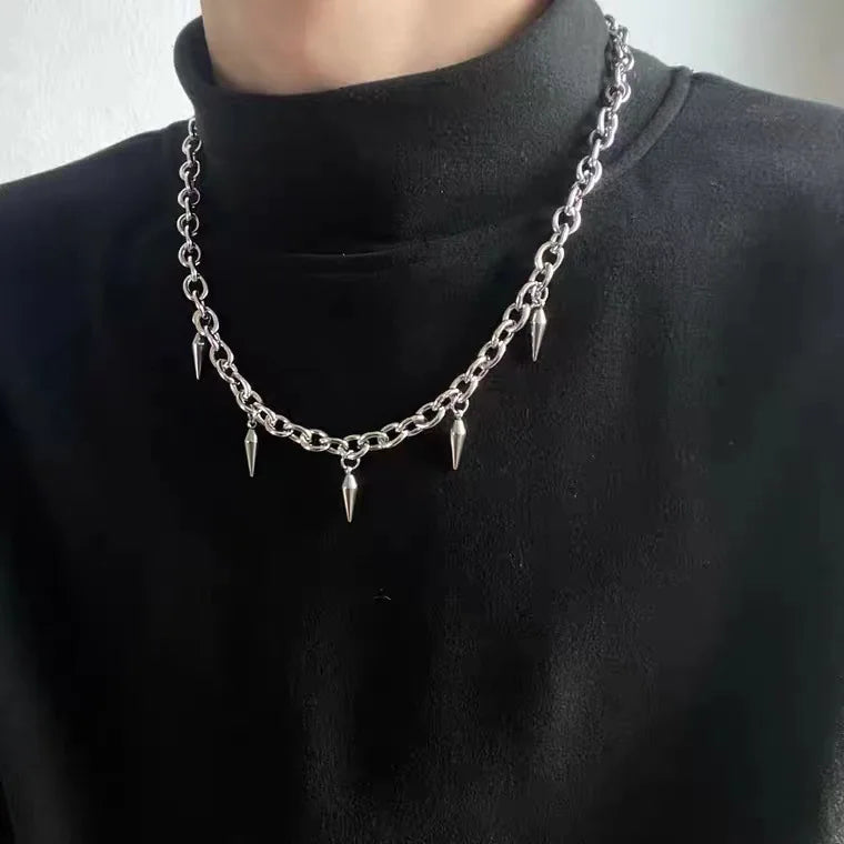 Point SA2 Steel Pendant Necklace