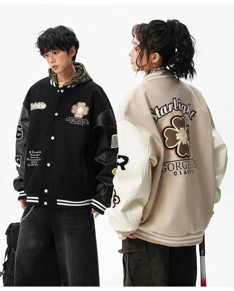 Autumn Embroidered Loose Baseball Varsity Jacket