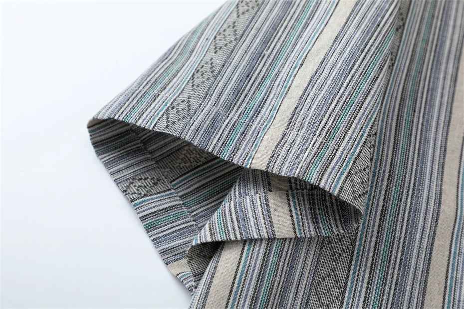 Men Oversized Striped Short Sleeve Argyle Shirt