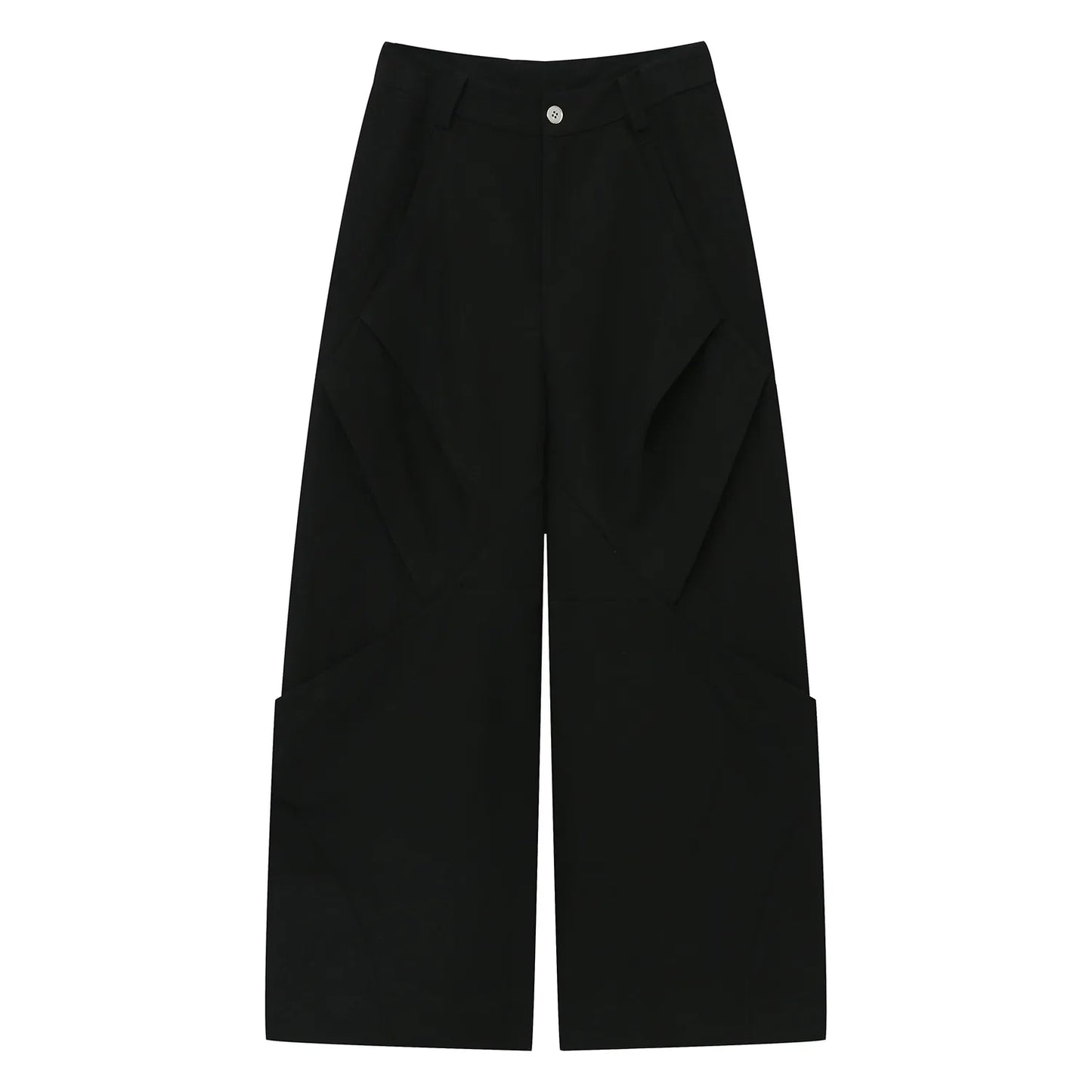 Diamond Patchwork Pleated Casual Pants - Luxuryurbanwear