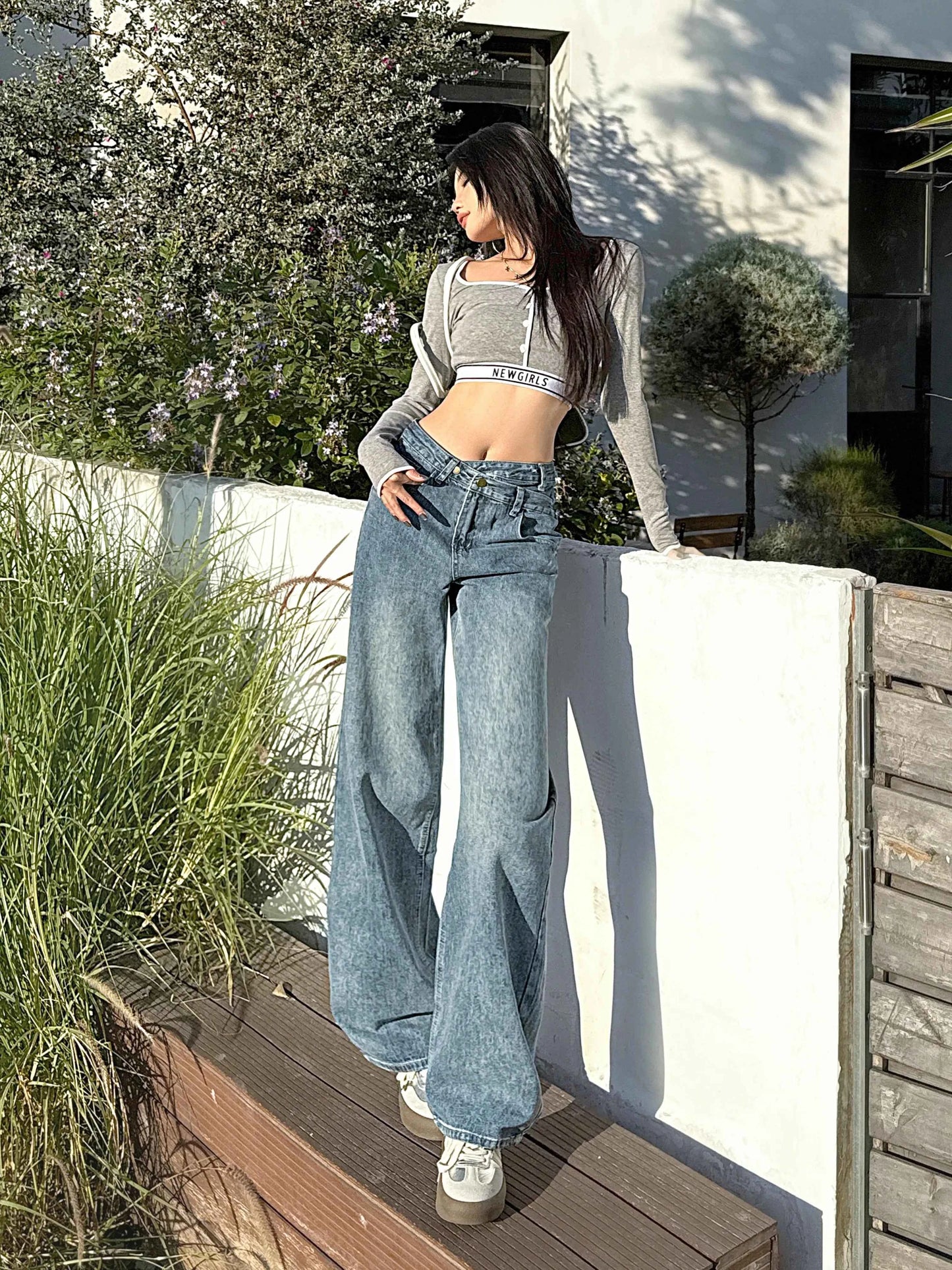 Y2K Vintage High Waist Hip Hop Slim Jeans