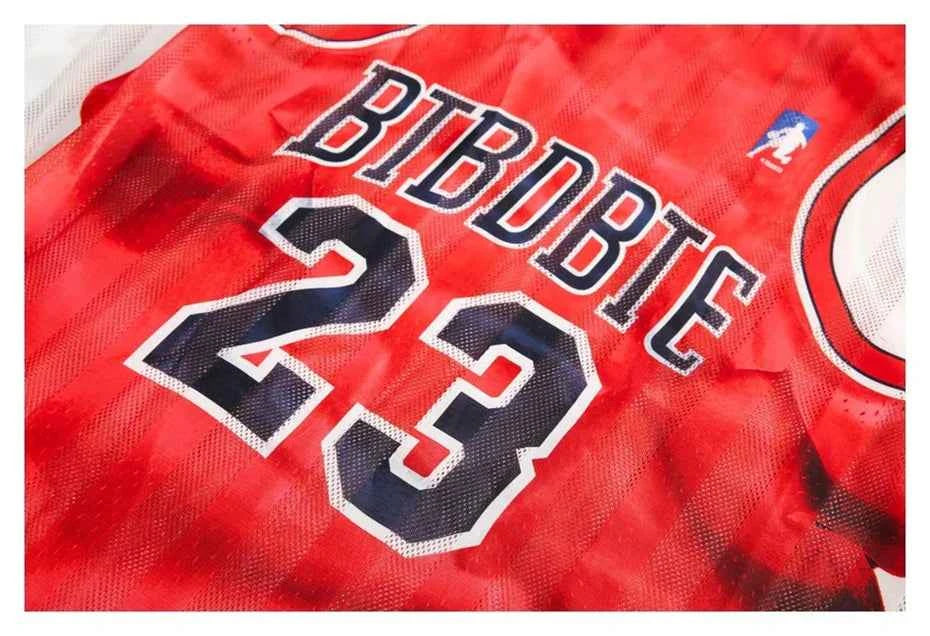 Fake Two Piece Graphic Print V-Neck Basketball T-Shirt