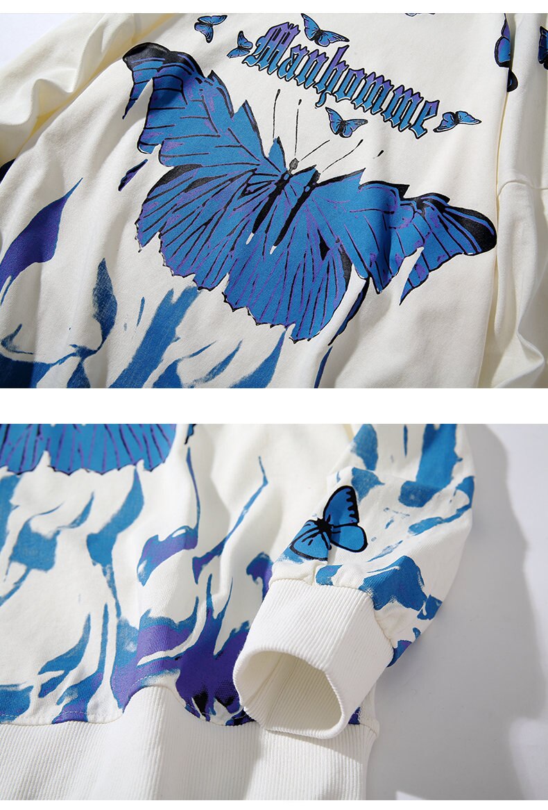 Butterfly Fire Flame Sweatshirt