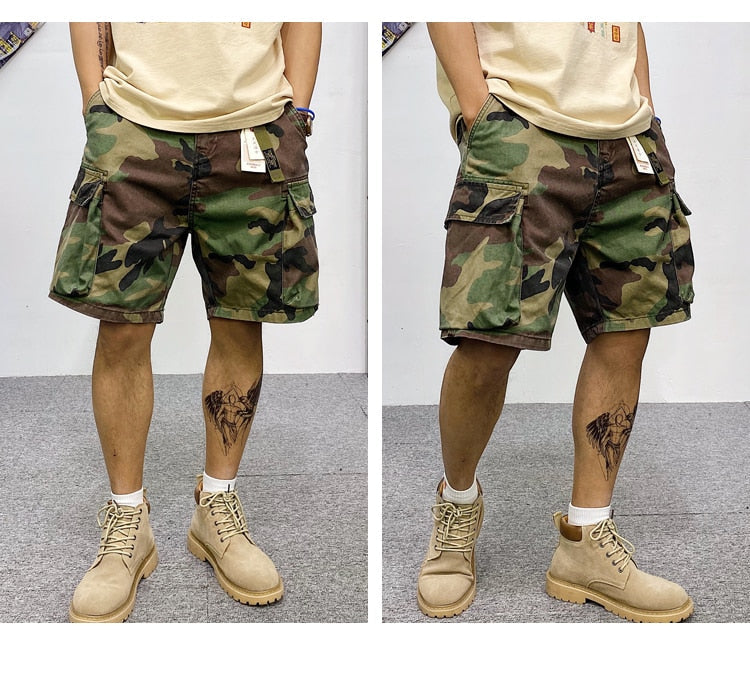 Tactical Multi-Pocket Cargo Shorts