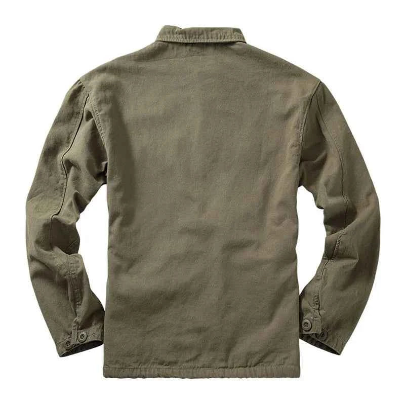 Vintage Military Multilayer Washed Tank Jacket