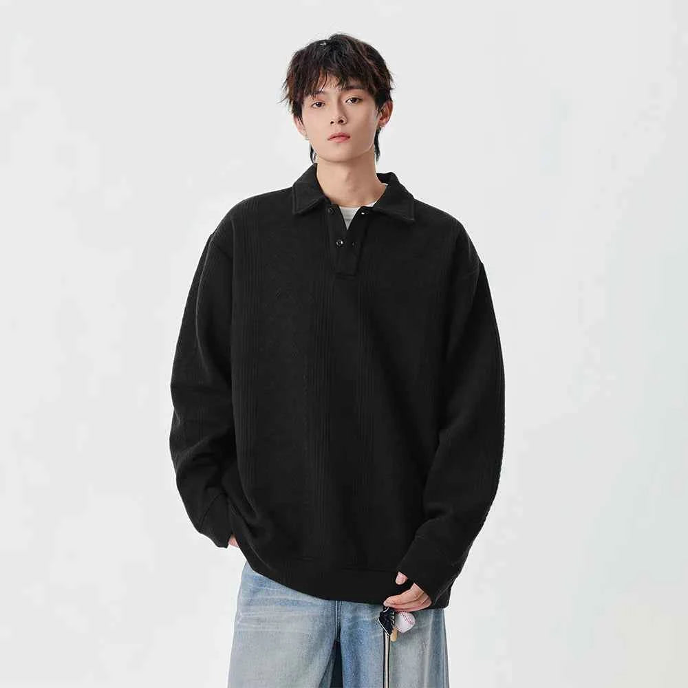 Winter Signature Hip Hop Polo Sweatshirt