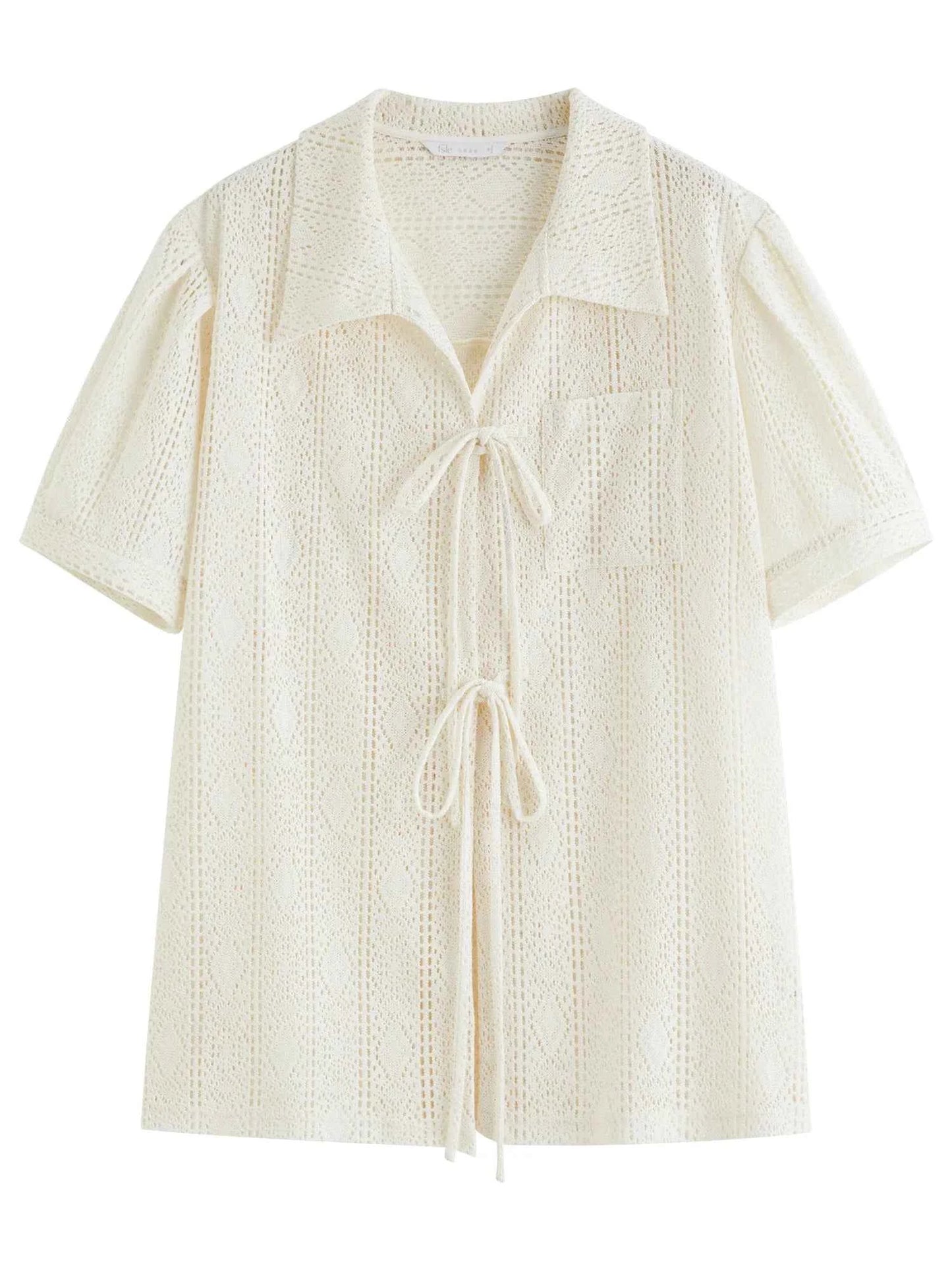 WOmen Hip Hop Chic Lace Detail Knit Cover-Up Cardigan
