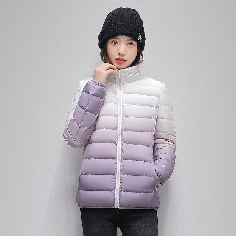 Duplex Ombre Ultra Light Puffer Jacket