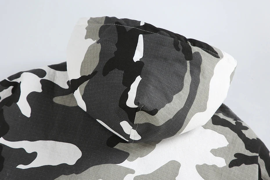 Disruptive Camouflage Elastic Waist Jacket