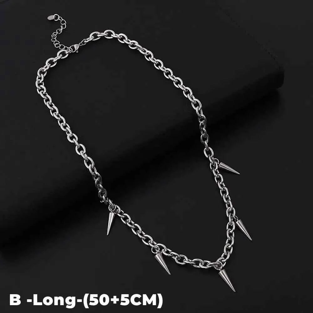 Rivet Titanium Steel Cone Pendant T-Shirt