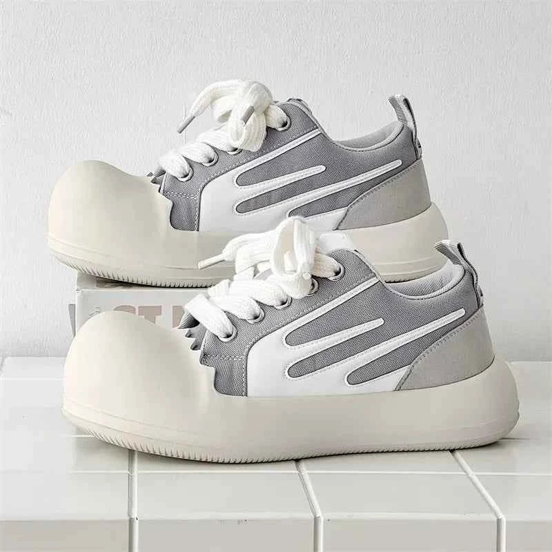 Chunky Heel Mixed Color Sneaker
