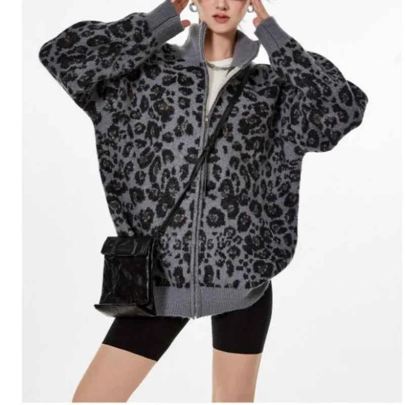 Geometric Print Vintage Knit Sweater