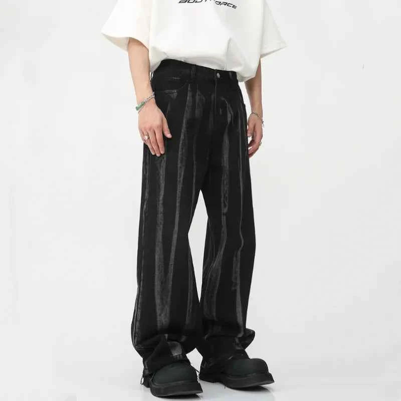 Unique Personality Tie Dye Stripe Jeans