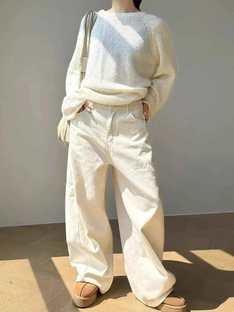 Utility Vibe High Waist Loose Straight Leg Jeans