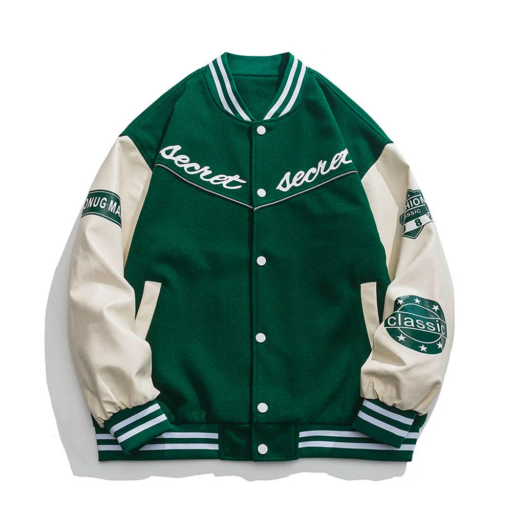 Secret Hands-Ome Button Up Reglan Sleeve Jacket