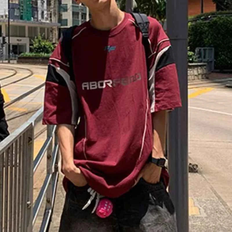 Retro Hong Kong Patchwork Sports T-Shirt